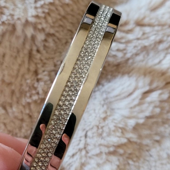 SOLD NWT Michael Kors Silver Pave Bracelet - Picture 2 of 3